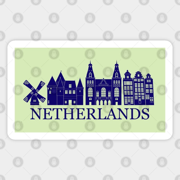 Netherlands Magnet by Travellers